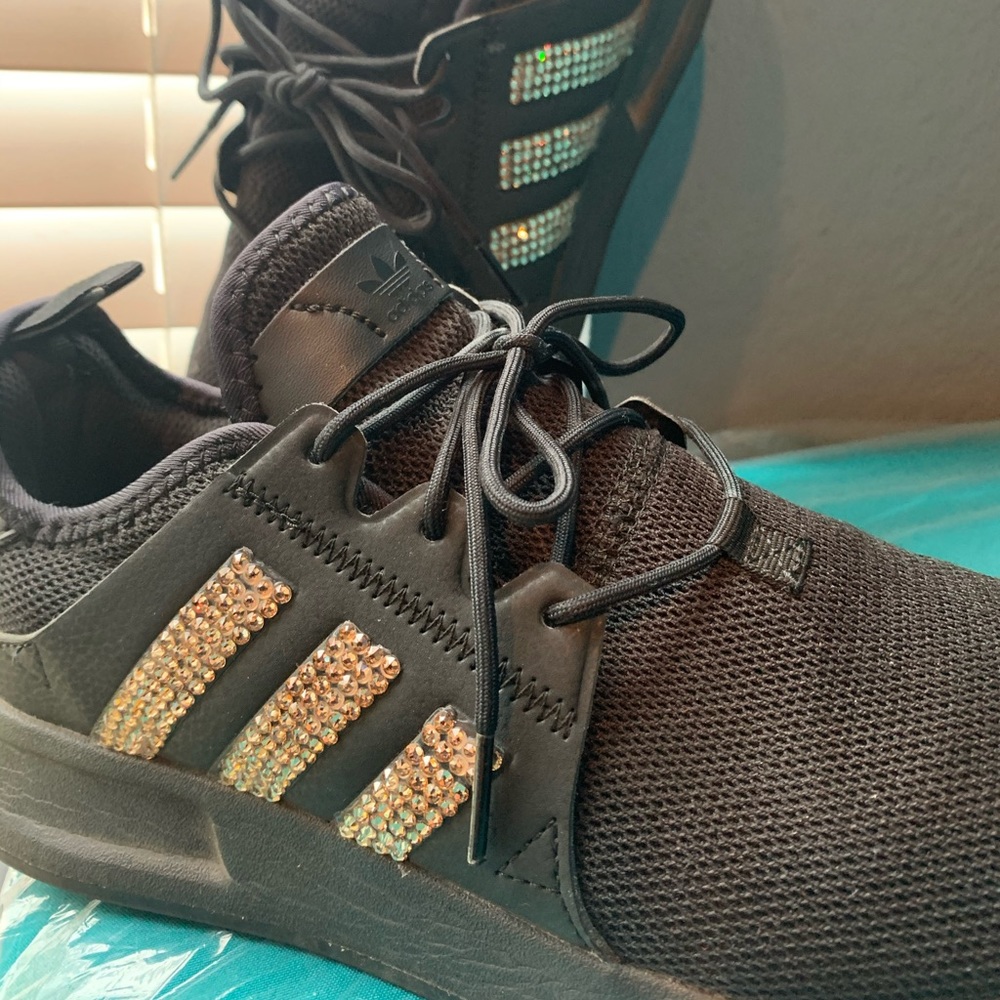 Custom Rhinestoned Adidas
